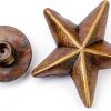 Bronze Star Studs 50 Set Garosa 14mm Chicago Screw Rivet for Apparel-4