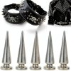 Metal Rivet Stud Set 10x26mm 10 Pack DIY Leather Bags Shoes-3