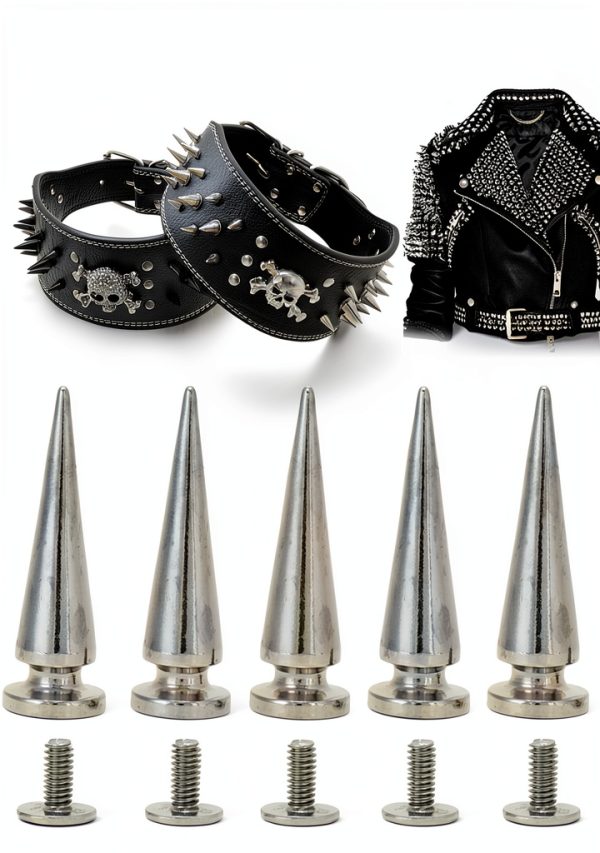 Metal Rivet Stud Set 10x26mm 10 Pack DIY Leather Bags Shoes-3