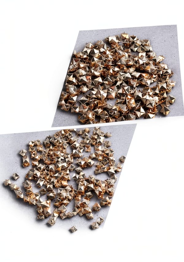 Square Metal Studs Stylish Punk Rivets Versatile Decorative Clothing Shoes Bags Decorations-7