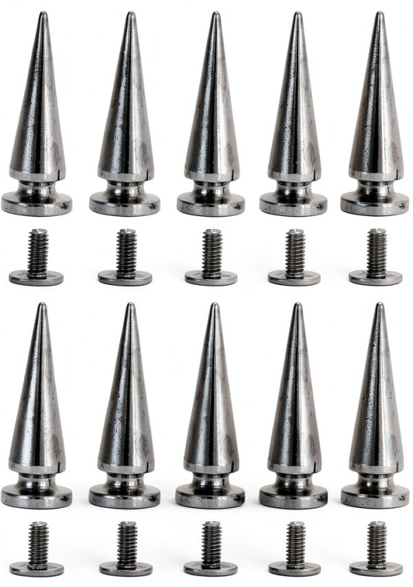 Metal Rivet Stud Set 10x26mm 10 Pack DIY Leather Bags Shoes-0